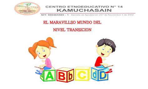 Malla Curricular Del Grado Transicion 2018 EL MARAVILLSO MUNDO DEL