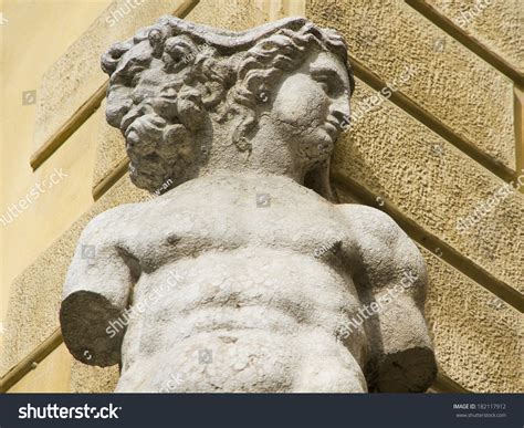 Old Janus Sculpture In Reggio Emilia Italy Stock Photo 182117912