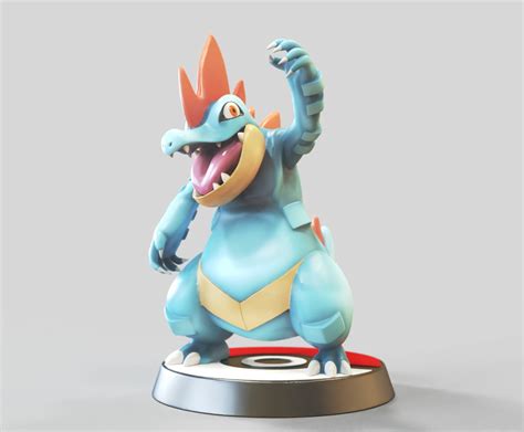 Archivo Stl Feraligatr Fan Art Figura PokÉmon PokÉmon・objeto