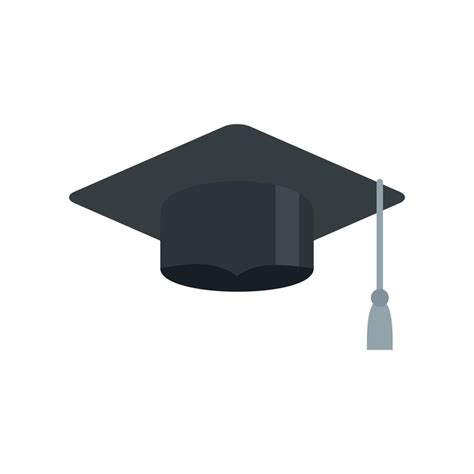 Icono De Sombrero Graduado Vector Aislado Plano 15062127 Vector En Vecteezy