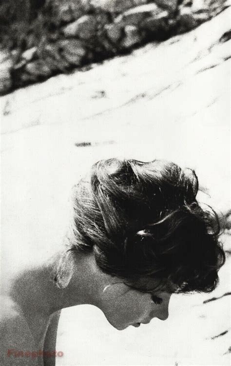 Vintage Sam Haskins Female Nude Woman Portrait Retro Hair Beach