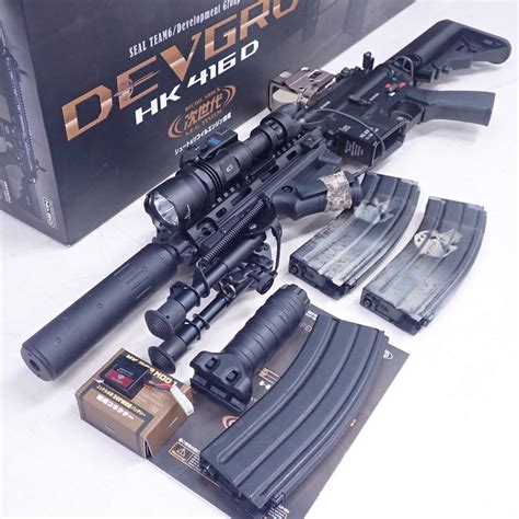 【やや傷や汚れあり】東京マルイ 次世代電動ガン Hk416d Devgru デブグル カスタムsurefire ライトeotech ホロ