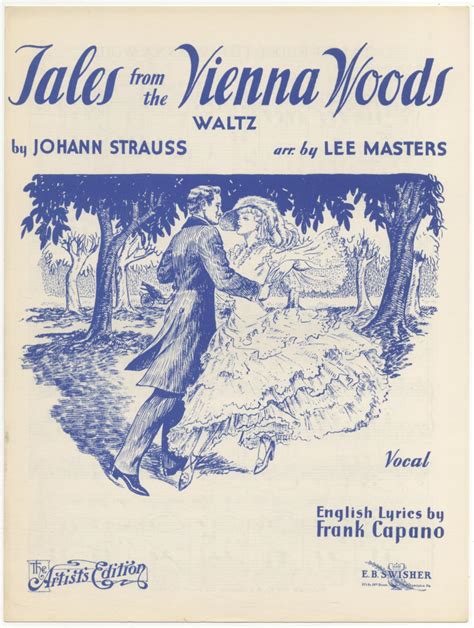 Sheet Music Tales From The Vienna Woods Waltz Par Strauss Johann