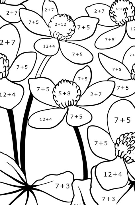 Buttercup Flowers Flowers Coloring Pages For Adults Online