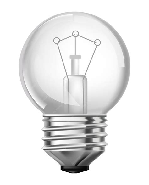 premium vector incandescent light bulb globe  illumination