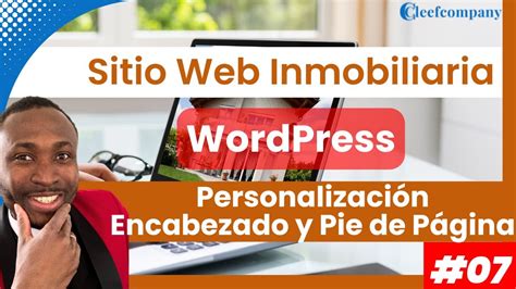 Creación Sitio Web Inmobiliaria 7 Creación de encabezado y pie de