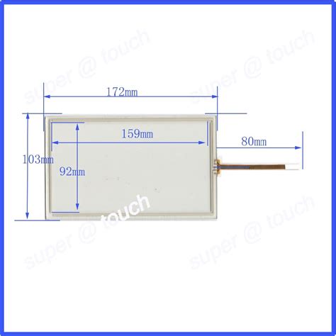 ZhiYuSun 172mm 105mm 7 pulgadas de pantalla táctil 4 Cable USB