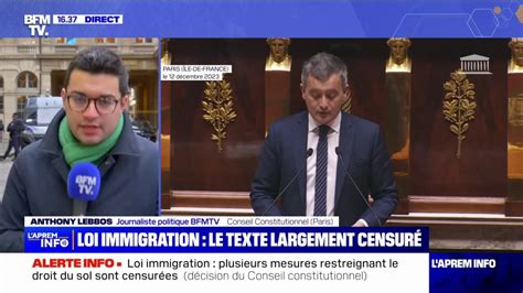 Loi Immigration Les Sages Du Conseil Constitutionnel Censurent