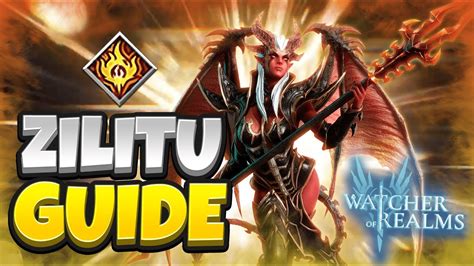 ZILITU GUIDE Best Guild Boss Hero Watcher Of Realms YouTube