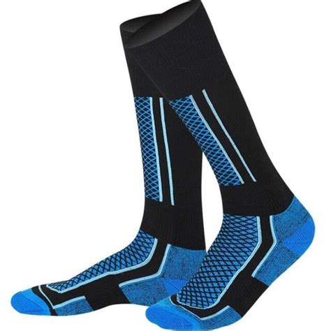 1pair thicken winter sports skiing socks thermal warm breathable ...