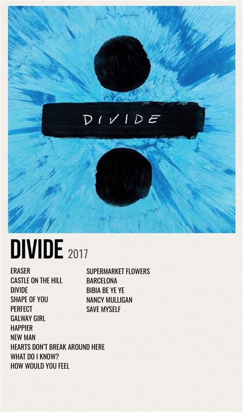 divide | Music album art, Ed sheeran, Music album cover