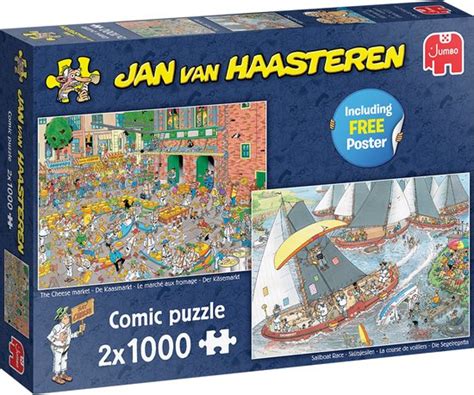 Jan van Haasteren De Kaasmarkt Skûtsjesilen Puzzel 2x1000