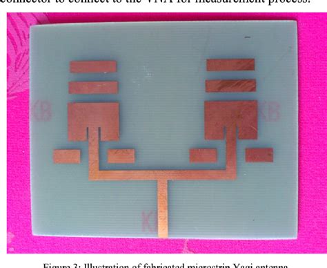 Figure 3 From Design And Analysis Of Microstrip Yagi Antenna For Wi Fi