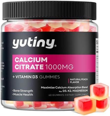 Amazon Hollegend Calcium Mg With Vitamin D Gummies Calcium