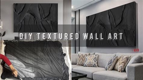 Diy Textured Wall Art Diy D Wall Art Youtube