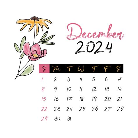 2024 Calendar For December Daria Shelba