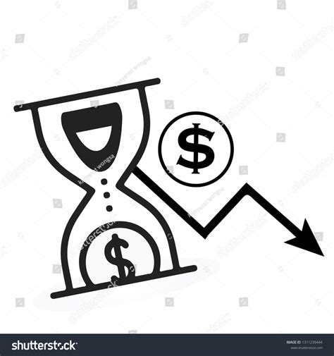 Money Loss Vector Illustration Flat Cartoon Stock Vector Royalty Free