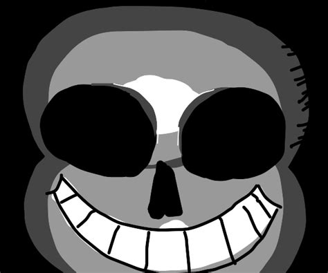 Sans With No Eyes And More Teeth Drawception