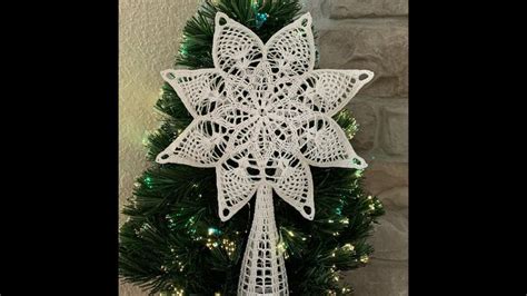 How To Crochet A Christmas Tree Topper 8 Point Star Nel 2024 Alberi