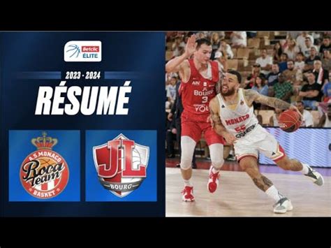 Monaco vs Bourg en Bresse Résumé 2023 2024 LNB Officiel YouTube