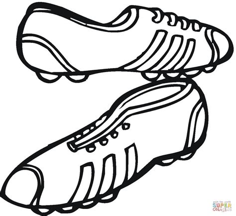 Coloriage Chaussures de football Coloriages à imprimer gratuits