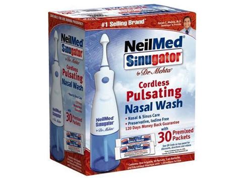 NeilMed Sinugator Cordless Pulsating Nasal Wash Newegg