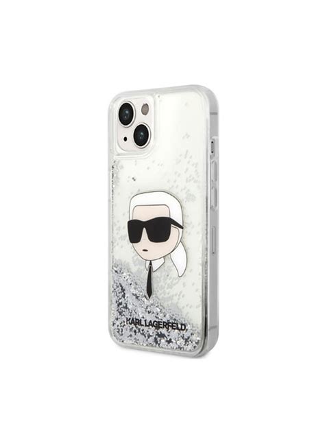 Karl Lagerfeld Etui Na Telefon Liquid Glitter Nft Karl S Head Srebrny