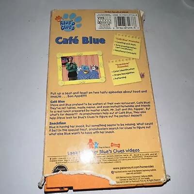 Blues Clues Cafe Blue Vhs Nickelodeon Grelly Usa