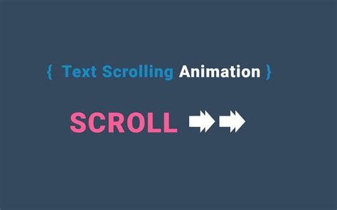 16+ Text Scrolling Animation Code Snippets - OnAirCode