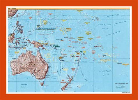 Political map of Australia and Oceania - 2002 | Maps of Oceania | GIF ...