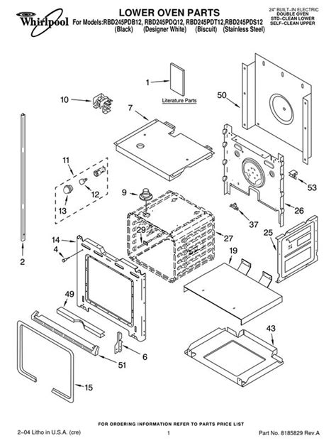 Whirlpool Electric Stove Parts Diagram