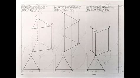 Assonometria Di Un Prisma A Base Triangolare 4 4 YouTube