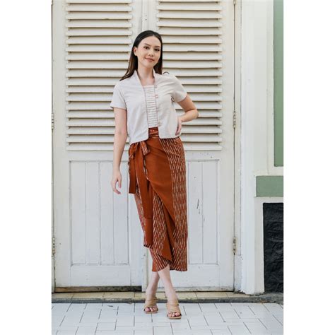 Jual Kichi Batik Setelan Eden Nude Ananta Brick Shopee Indonesia