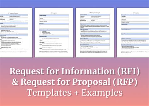 Rfi Rfp Templates Consultport