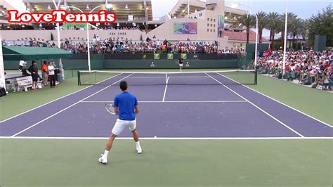 Novak Djokovic Practice Court Level View Atp Tennis Youtube