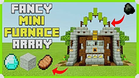 How To Build A Fancy Mini Furnace Array In Minecraft Bedrock Edition Minecraft 1man1game