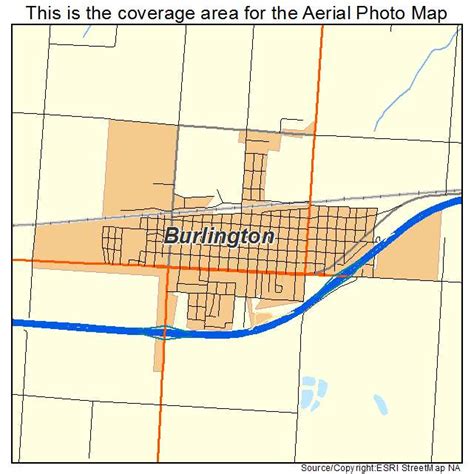 Aerial Photography Map of Burlington, CO Colorado