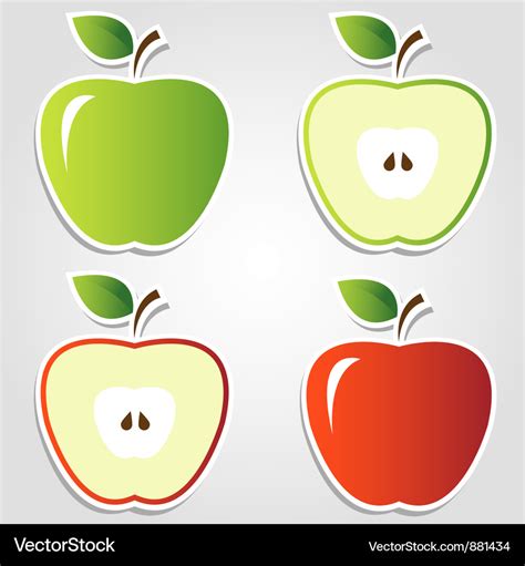 Apples Royalty Free Vector Image Vectorstock