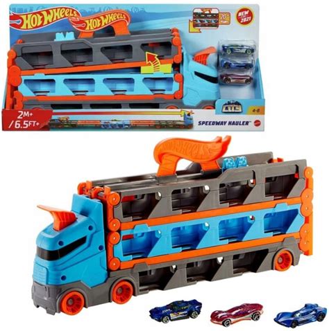 Hot Wheels City Wyścigowy transporter w auta oficjalne archiwum Allegro