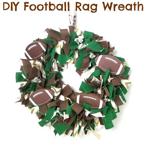 DIY Football Rag Wreath