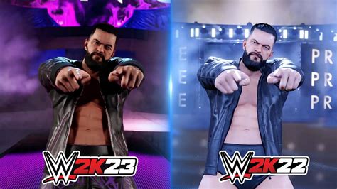 Finn Balor Wwe 2k23 Vs Wwe 2k22 Entrance Comparison Youtube