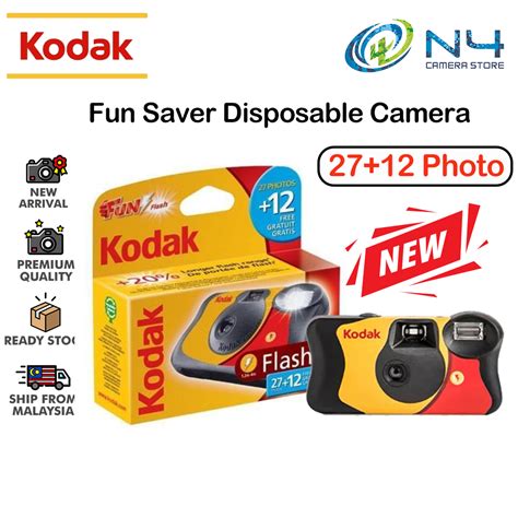 Brand Box Kodak Funsaver Disposable Camera Sheets With