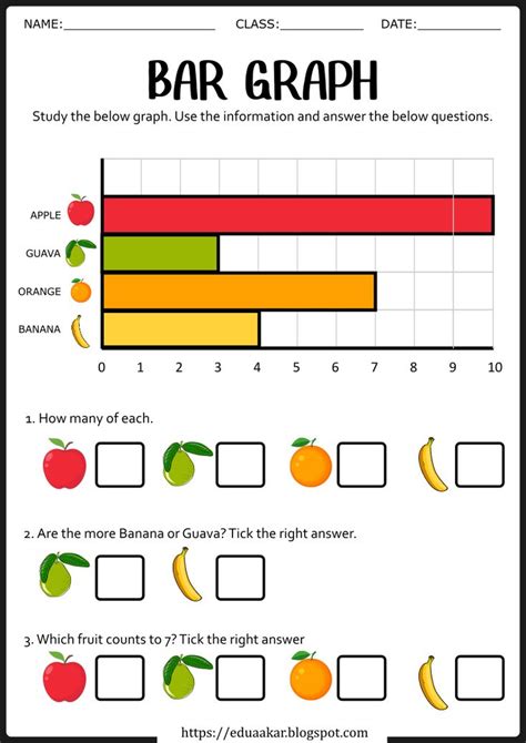 Free Bar Graph Worksheets for Kids: Enhancing Counting and Comparison ...