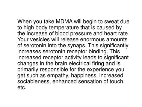 PPT - MDMA effects on the human body and brain PowerPoint Presentation ...