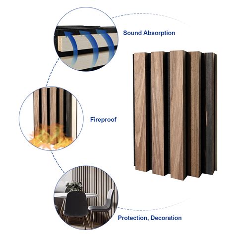 Custom Eco Friendly Slat Wall Acoustic Natural Oak Surface Wooden Slat