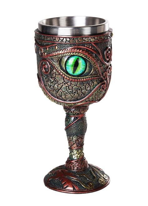 El ojo de la Dragón Místico Fantasía Cáliz 7oz Vaso de Vino