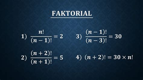 Cara Mudah Menentukan Nilai N Pada Bentuk Faktorial YouTube
