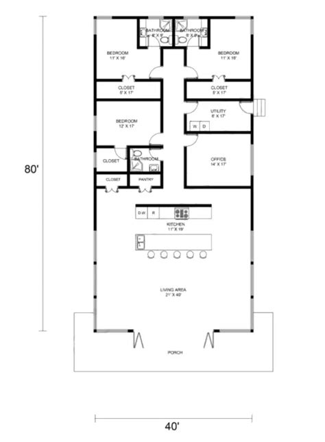 Single Story Barndominium Floor Plans With Pictures & Cost