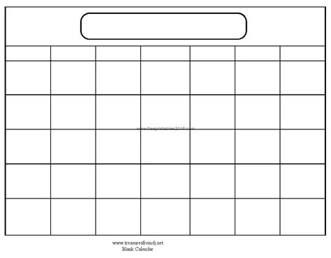 Editable Blank Monthly Calendar - Traci Harmonie