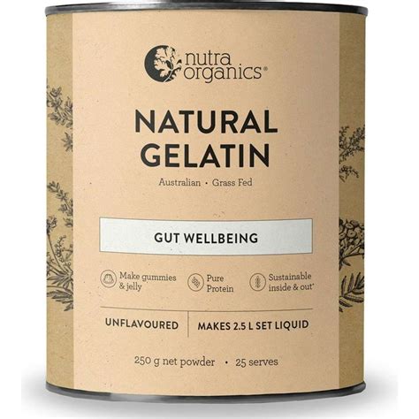 Nutra Organics Natural Gelatin Powder Unflavoured 250g Woolworths